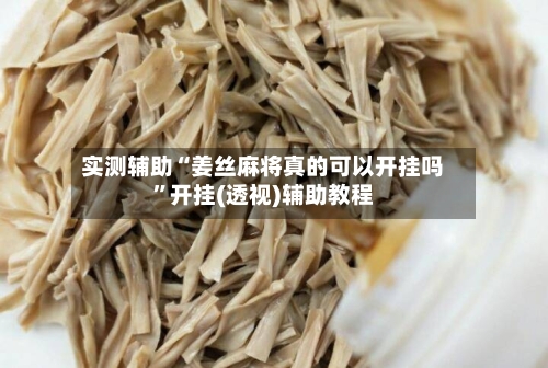 实测辅助“姜丝麻将真的可以开挂吗”开挂(透视)辅助教程-第3张图片