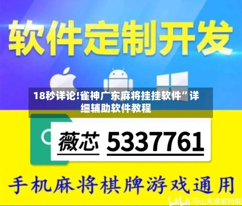 18秒详论!雀神广东麻将挂挂软件”详细辅助软件教程-第1张图片