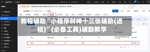 教程辅助“小程序财神十三张辅助(透视)	”(必备工具)辅助教学-第1张图片