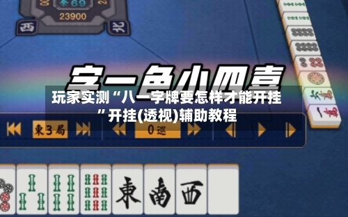 玩家实测“八一字牌要怎样才能开挂”开挂(透视)辅助教程