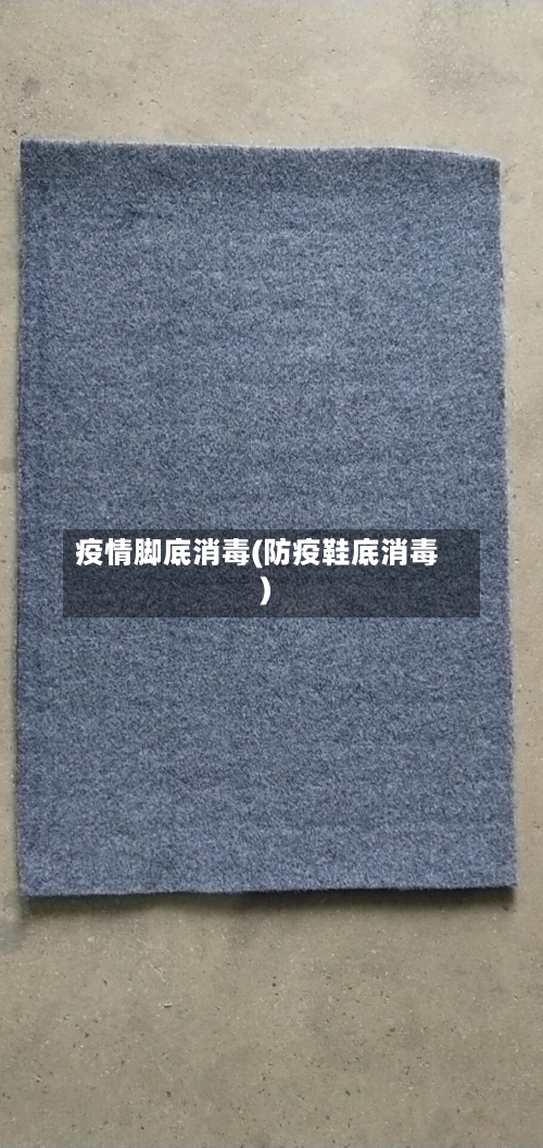 疫情脚底消毒(防疫鞋底消毒)