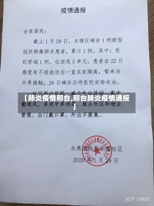 【肺炎疫情邢台,邢台肺炎疫情通报】-第2张图片