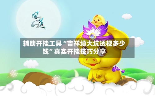 辅助开挂工具“吉祥填大坑透视多少钱”真实开挂技巧分享