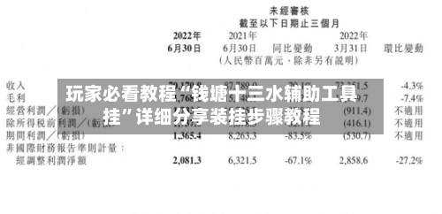 玩家必看教程“钱塘十三水辅助工具挂”详细分享装挂步骤教程-第3张图片