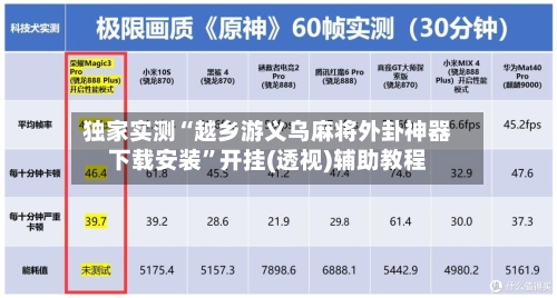 独家实测“越乡游义乌麻将外卦神器下载安装”开挂(透视)辅助教程-第2张图片