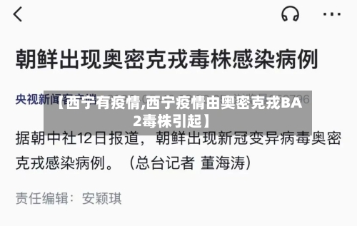 【西宁有疫情,西宁疫情由奥密克戎BA2毒株引起】-第2张图片