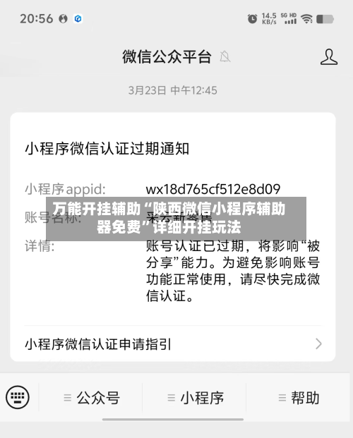 万能开挂辅助“陕西微信小程序辅助器免费”详细开挂玩法