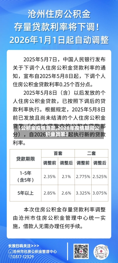 【公积金疫情贷款,2020年疫情期间公积金政策】