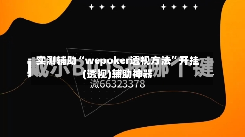 实测辅助“wepoker透视方法	”开挂(透视)辅助神器-第2张图片