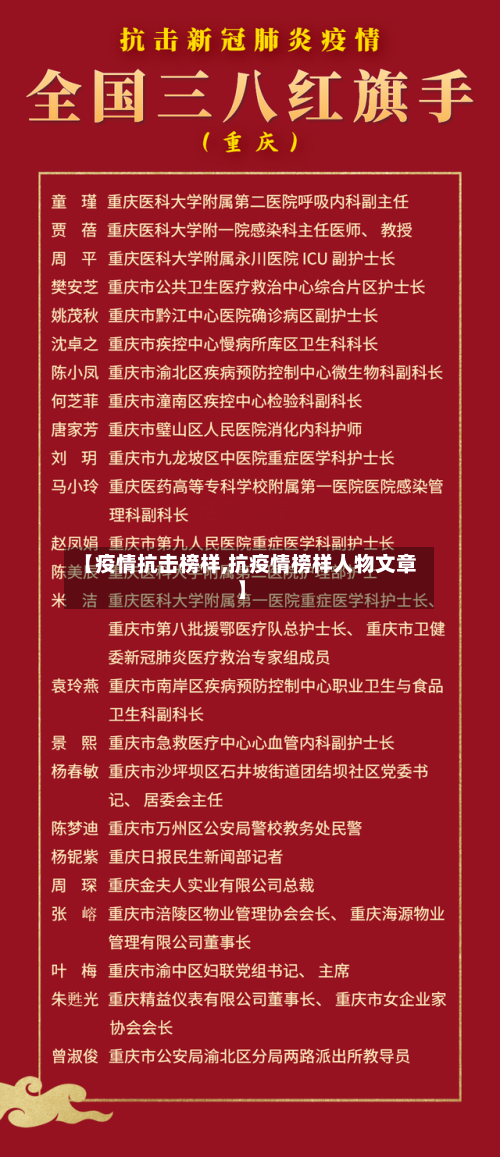 【疫情抗击榜样,抗疫情榜样人物文章】-第2张图片