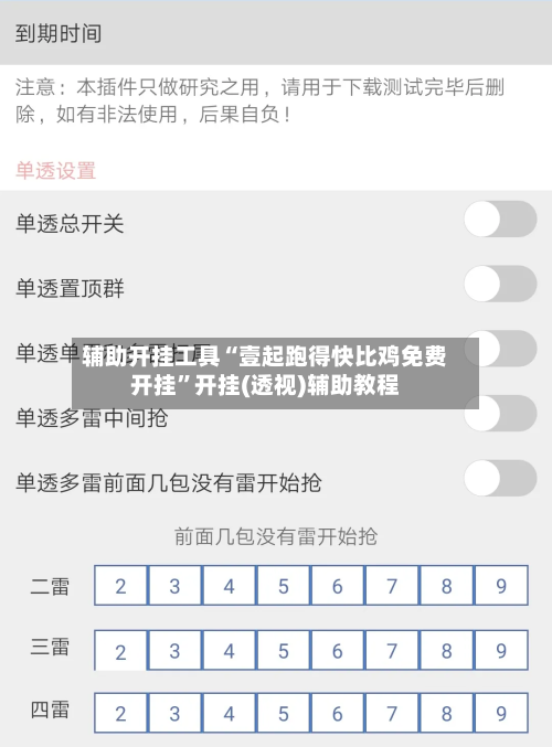 辅助开挂工具“壹起跑得快比鸡免费开挂”开挂(透视)辅助教程-第2张图片