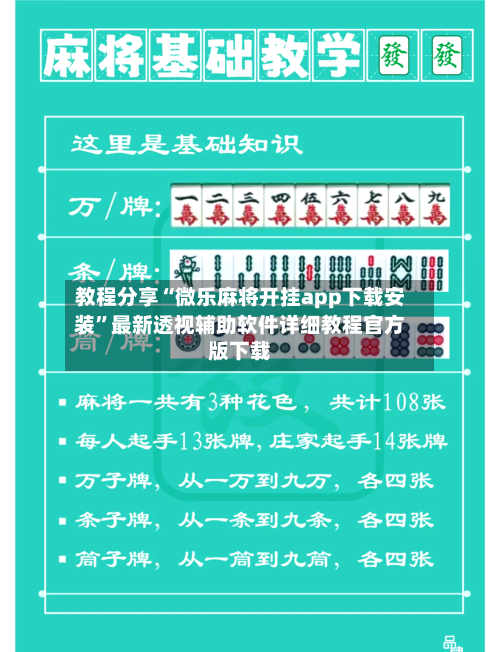 教程分享“微乐麻将开挂app下载安装”最新透视辅助软件详细教程官方版下载-第3张图片