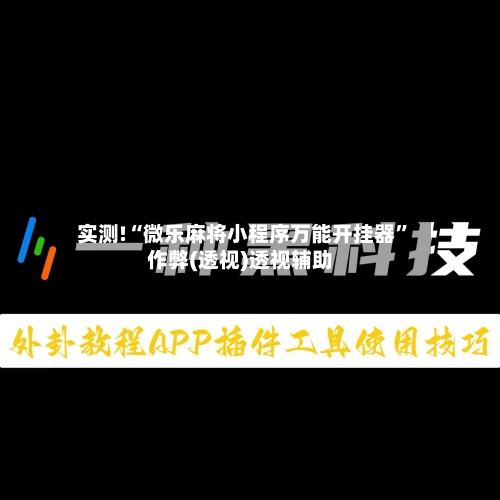 实测!“微乐麻将小程序万能开挂器”作弊(透视)透视辅助-第1张图片