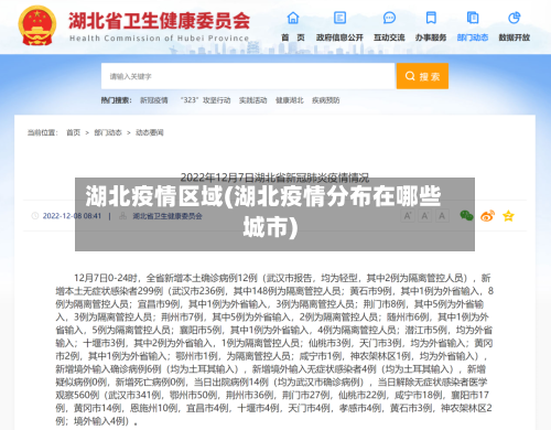 湖北疫情区域(湖北疫情分布在哪些城市)-第2张图片