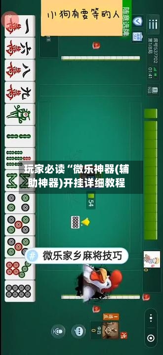 玩家必读“微乐神器(辅助神器)开挂详细教程