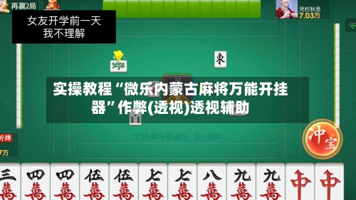 实操教程“微乐内蒙古麻将万能开挂器	”作弊(透视)透视辅助-第2张图片