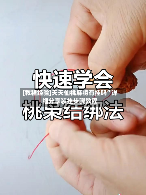 [教程经验]天天仙桃麻将有挂吗”详细分享装挂步骤教程