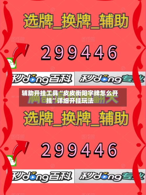 辅助开挂工具“皮皮衡阳字牌怎么开挂”详细开挂玩法-第2张图片