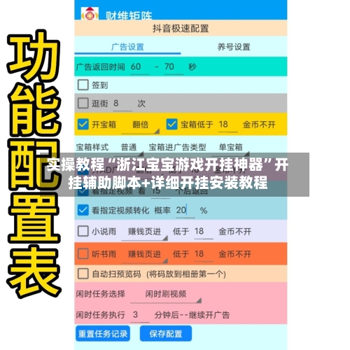 实操教程“浙江宝宝游戏开挂神器”开挂辅助脚本+详细开挂安装教程-第1张图片