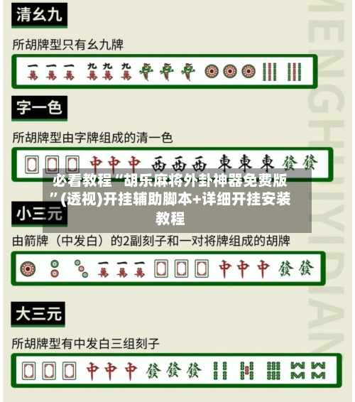 必看教程“胡乐麻将外卦神器免费版	”(透视)开挂辅助脚本+详细开挂安装教程-第3张图片