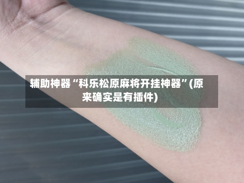 辅助神器“科乐松原麻将开挂神器	”(原来确实是有插件)-第1张图片