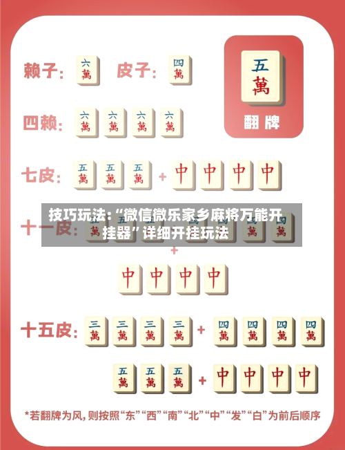 技巧玩法:“微信微乐家乡麻将万能开挂器”详细开挂玩法-第2张图片