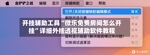 开挂辅助工具“微乐免费房间怎么开挂”详细外挂透视辅助软件教程-第3张图片