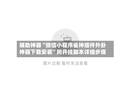 辅助神器“微信小程序雀神插件外卦神器下载安装”附开挂脚本详细步骤-第3张图片