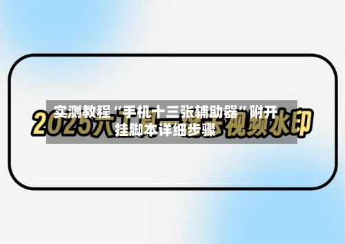 实测教程“手机十三张辅助器”附开挂脚本详细步骤-第1张图片