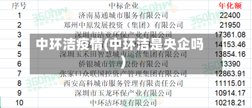 中环洁疫情(中环洁是央企吗)-第2张图片