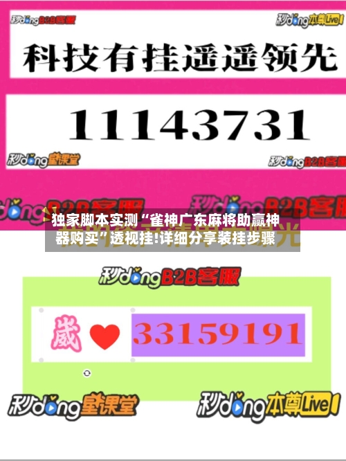 独家脚本实测“雀神广东麻将助赢神器购买”透视挂!详细分享装挂步骤-第2张图片