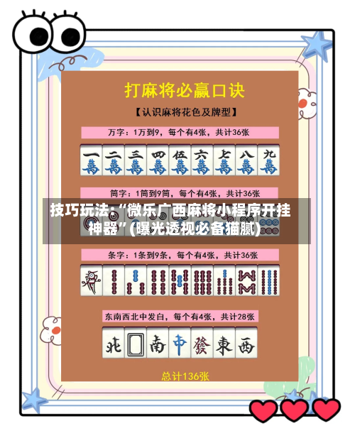 技巧玩法:“微乐广西麻将小程序开挂神器	”(曝光透视必备猫腻)-第2张图片