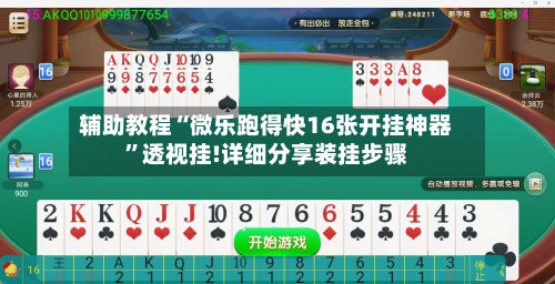 辅助教程“微乐跑得快16张开挂神器”透视挂!详细分享装挂步骤