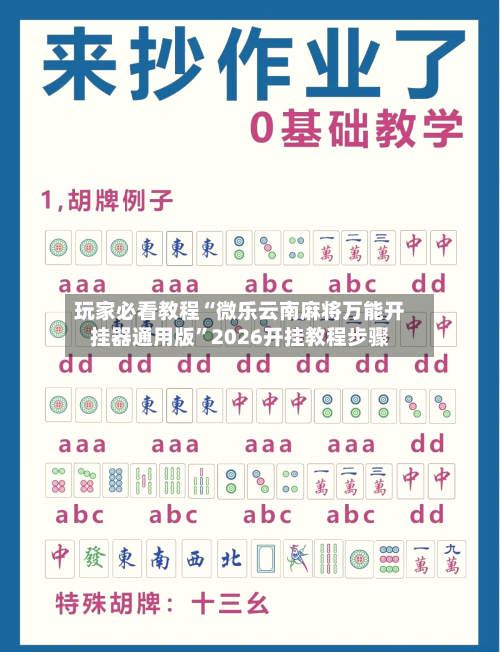 玩家必看教程“微乐云南麻将万能开挂器通用版”2026开挂教程步骤-第1张图片