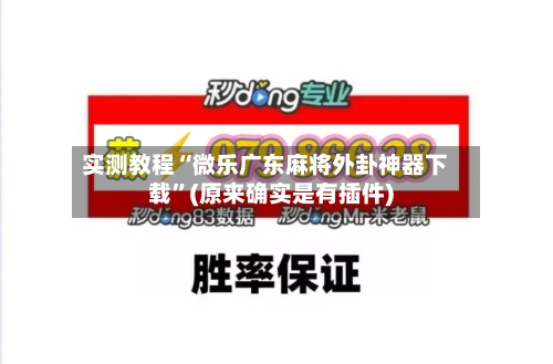 实测教程“微乐广东麻将外卦神器下载”(原来确实是有插件)
