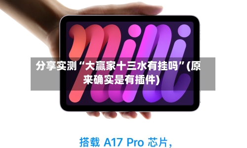 分享实测“大赢家十三水有挂吗”(原来确实是有插件)