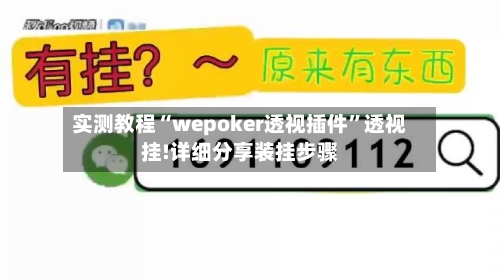 实测教程“wepoker透视插件	”透视挂!详细分享装挂步骤-第2张图片