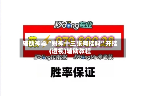 辅助神器“财神十三张有挂吗	”开挂(透视)辅助教程-第1张图片