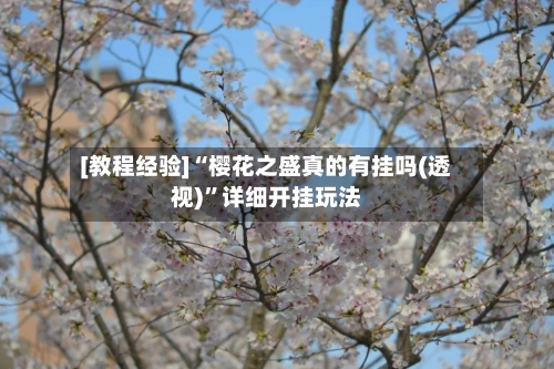 [教程经验]“樱花之盛真的有挂吗(透视)	”详细开挂玩法-第2张图片