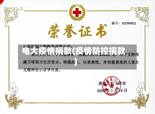 电大疫情捐款(疫情防控捐款)-第2张图片