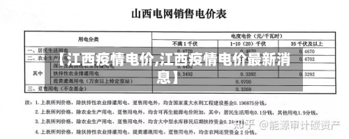 【江西疫情电价,江西疫情电价最新消息】-第2张图片