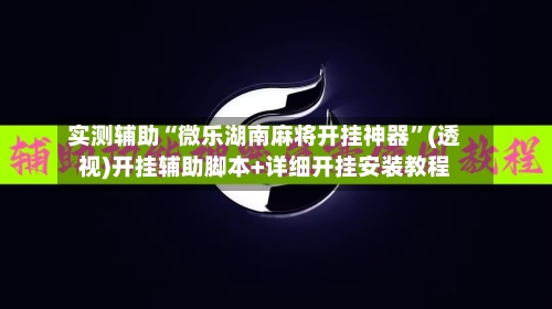 实测辅助“微乐湖南麻将开挂神器”(透视)开挂辅助脚本+详细开挂安装教程-第2张图片