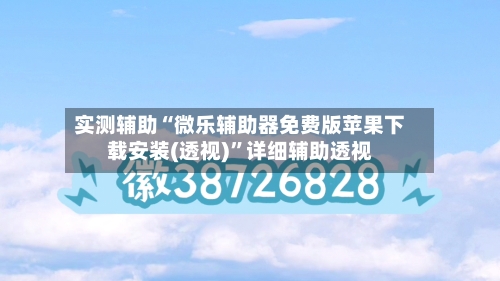 实测辅助“微乐辅助器免费版苹果下载安装(透视)”详细辅助透视-第1张图片