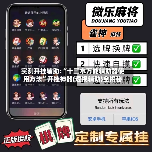 实测开挂辅助:“十三水万能辅助器使用方法”开挂神器{透视辅助}全揭秘