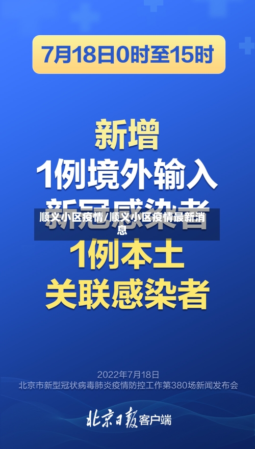 顺义小区疫情/顺义小区疫情最新消息