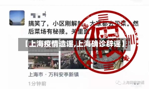 【上海疫情造谣,上海确诊辟谣】-第3张图片