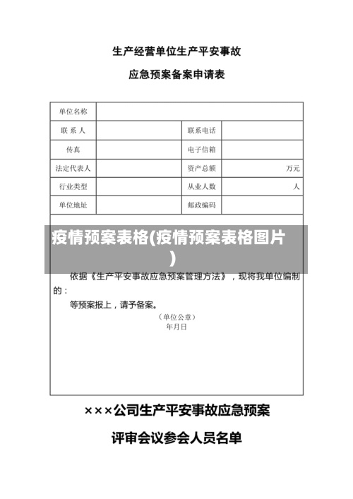 疫情预案表格(疫情预案表格图片)-第2张图片