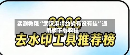 实测教程“武汉麻将约战有没有挂”通用版下载教程-第2张图片