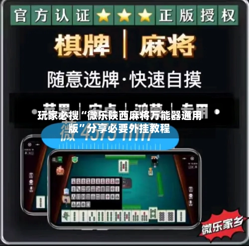 玩家必搜“微乐陕西麻将万能器通用版	”分享必要外挂教程-第1张图片