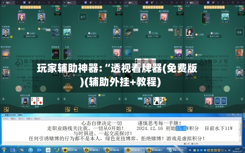 玩家辅助神器:“透视看牌器(免费版)(辅助外挂+教程)-第2张图片
